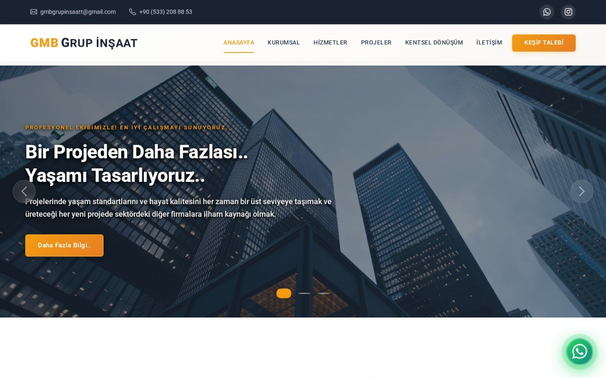 İnşaat & Yapı Firması Sitesi