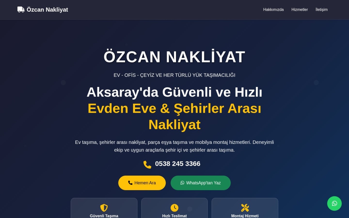 Nakliyat Firma Sitesi