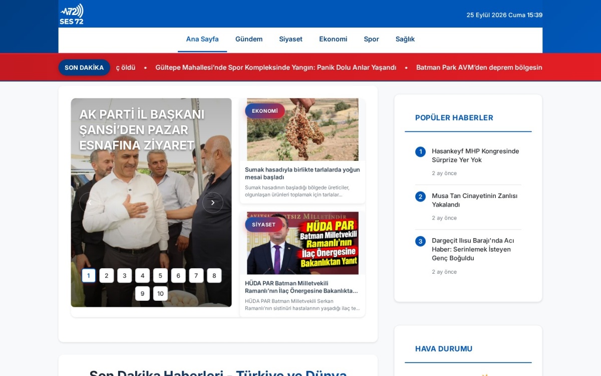 Haber Portalı Web Sitesi