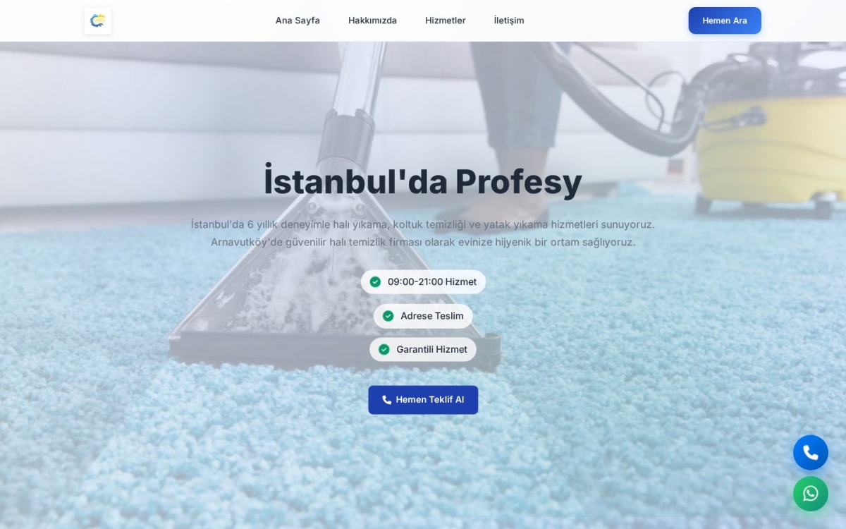 Halı Yıkama Firma Sitesi